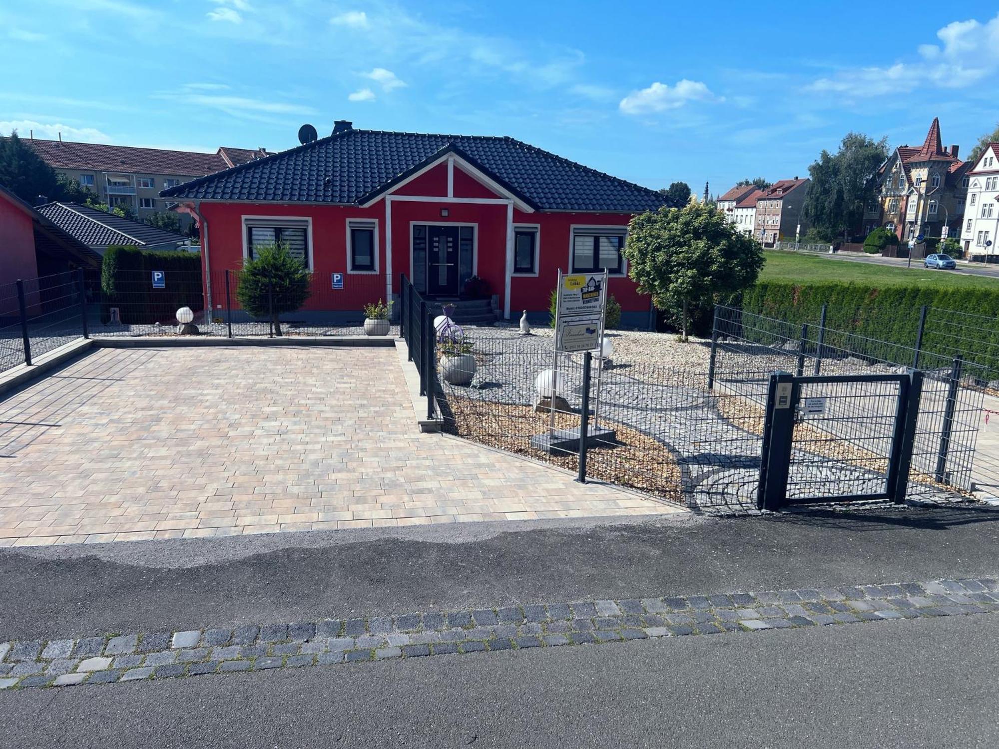 Ferienhaus Luebke, Gartenblick Mühlhausen Kültér fotó